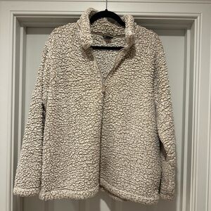 Eddie Bauer Cream Teddy Jacket